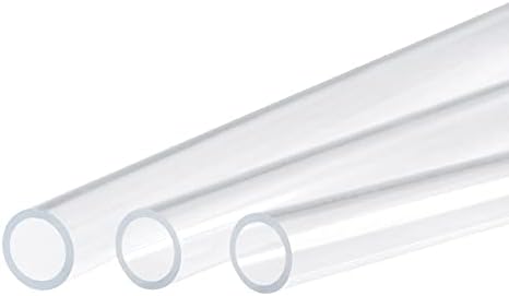 Tubo de tubo de acrílico de meccanidade Clear 5/8 id 20 Alto impacto para iluminação, modelos, encanamento, artesanato 3 pacote