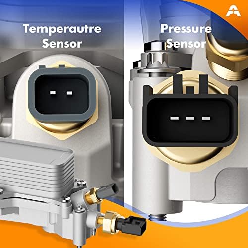 926-959 Atualização do filtro de óleo de alumínio de alumínio com filtro de óleo e ajuste do sensor de resfriador de óleo para 2011-