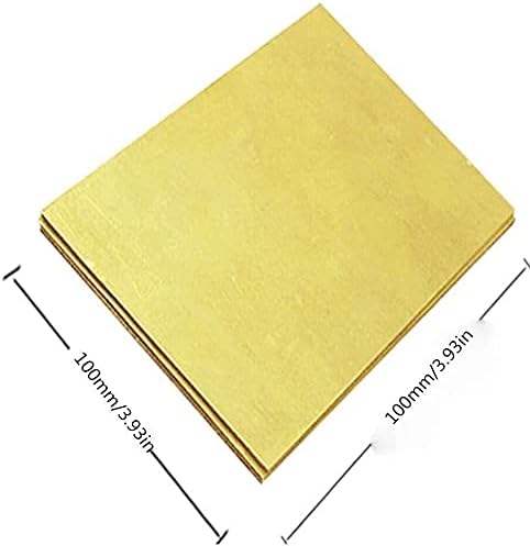 Folha de cobre Yiwango Folha de bronze metais de percisão Matérias -primas, 0,8x200x300mm, 1x100x100mm folhas de cobre de placa