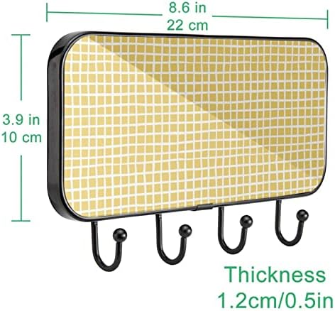 Ganso amarelo manta de casaco estampado rack montamento de parede, cacote de entrada com 4 enganche para casaco chapéu toalha vestes da banheira sala de estar de entrada