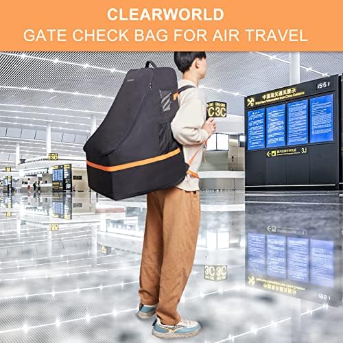 Bolsa de viagem para assento de carro para avião, mochila de banco grande de carro clearworld, bolsa de capa de