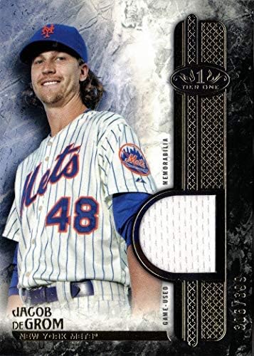TOPPS TIER ON RELICS #T1R-JDE JACOB DEGROM GOGO DEGROM WATN Mets Jersey Baseball Card-apenas 399 fabricado!