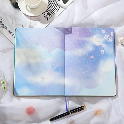 Siixu Starry Sky Writing Journal for Women, Men, Caderno em branco colorido único para notas diárias, gratidão, sonhos ou planejamento,