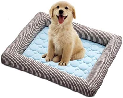 Cama de animais de estimação HQSB, almofada de cachorro Summer dormindo cama de cachorro fresca, tapete de resfriamento lavável
