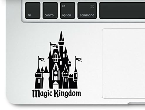 Magic Kingdom Castle Clear Vinyl Printed Decals Adesivo para Laptop MacBook Compatível com todas