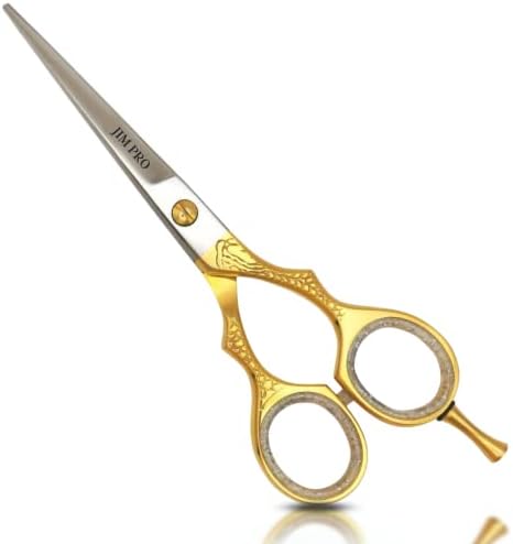 Tesoura/tesoura de corte de cabelo Jim Pro, tesoura de cabelo de barbeiro de aço inoxidável profissional de 6,5 polegadas,
