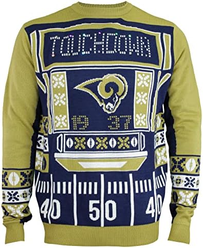 NFL Los Angeles Rams Touchdown Light Up Sweater Feio, grande