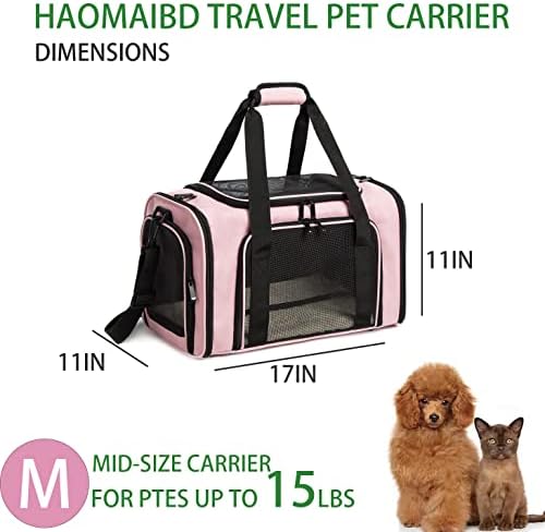 Transportadora de gatos transportadores de animais de estimação para cães para gatos pequenos cães de gatos médios cachorros