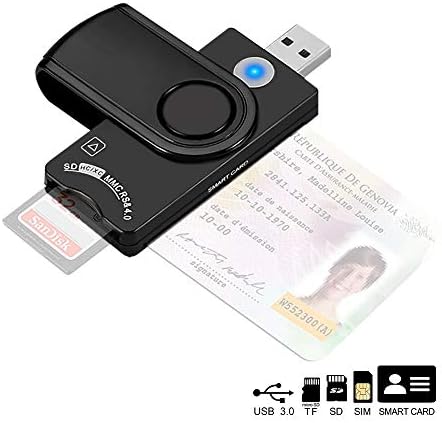 USB 3.0 2.0 Smart Card Reader Micro SD/TF ID da memória BANK EMV Adaptador de conector Electronic SIM CLONER