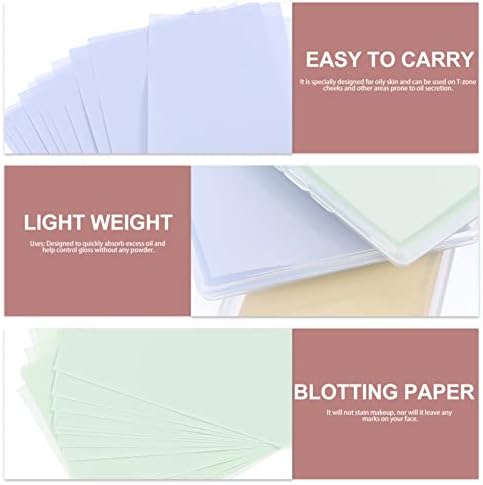 Limpeza do doitool Supplias esteticistas 240pcs Óleo de papel folhas de papel de papel facial de controle de óleo de absorção