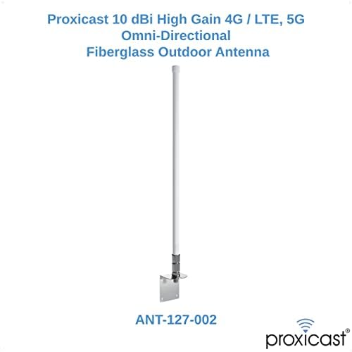 Proxicast 10 dBi 4g, antena omni 5g + 36 pés SMA/N Cabo coaxial + fita de silicone livre