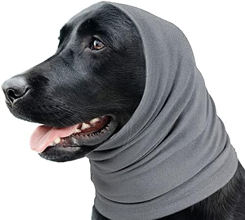 Simena sem abas de aba para cães, bandeiras de ouvido de cachorro, cobertura de orelha de cachorro contra o efeito estressante de ruído