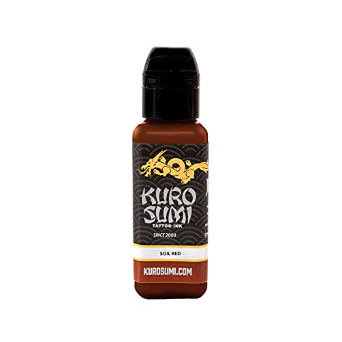 Kuro Sumi Solo vermelho, amigável vegano, tinta profissional 1,5 oz