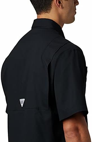 Columbia NCAA Carolina do Sul Lutando Gamecocks Men's Tamiami Short Sleeve Shirt, pequena, SC - Black