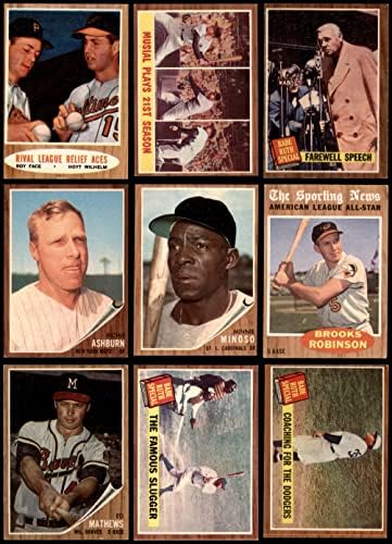 1962 Topps Baseball Low Number Complete Conjunto VG/Ex+