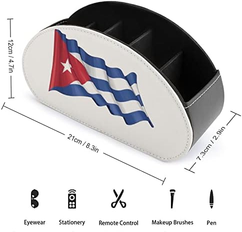 Cuba Flag TV TV Remote Control Holder Organizer Organizer Storage Cosmetics Office Supplies