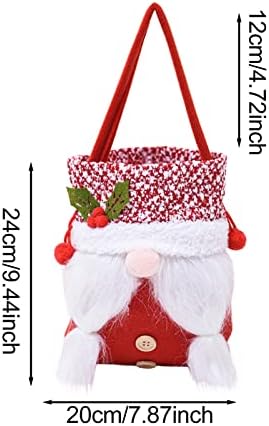 Dbylxmn Bolsa de presente bolsa de Natal Candy Old Christmas Christmas Sem Crianças Decoração Man Bag de Bolas de Bolsas