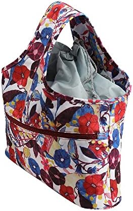 Yfqhdd Bolsa de tricô para casa Senhoras saco de armazenamento de saco de crochê saco de costura de costura saco de calcinha dobrável fácil