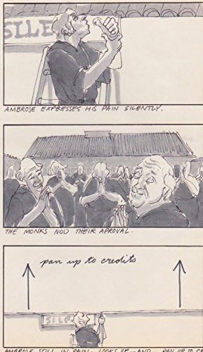 Em Deus, confiamos em filmes storyboard art aldana marty feldman lote de 3 páginas shhhh