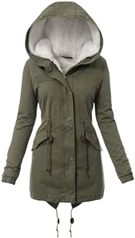 Casacos de inverno para mulheres macias jaquetas de lã quente com capuz de casacos grossos com bolsos de placa de tamanho abrangente