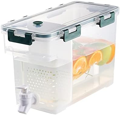 Chaleira fria com torneira na geladeira 3.5l de grande capacidade armazenamento para dispensador de suco de frutas
