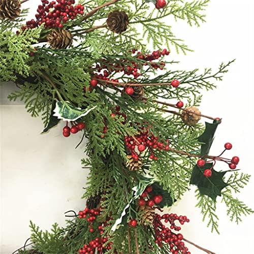 Decoração de portas de simulação grossa Christmas Wreath Wrinal