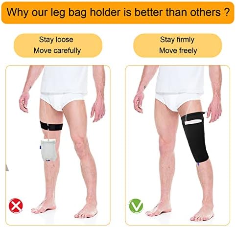 Porta de bolsa das pernas do cateter, manga da manga do cateter mangas do saco de cateter de urina, alça de perna