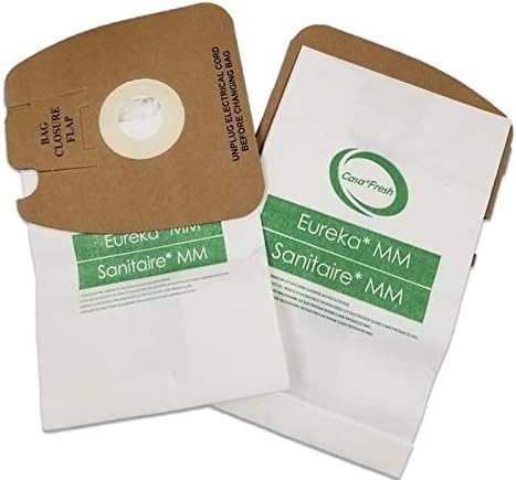Casa Fresh 24 pacote eureka mm Micro-forty Mighty Mighty e Sanitaire Alergen Filtration Filtration Vacuum Cleaner Bags. Compare com