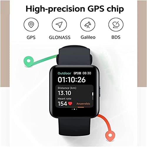Funnybsg Watch 2 Lite 1,55 HD Display GPS Sport Smartwatch Charging Watch Lite 2