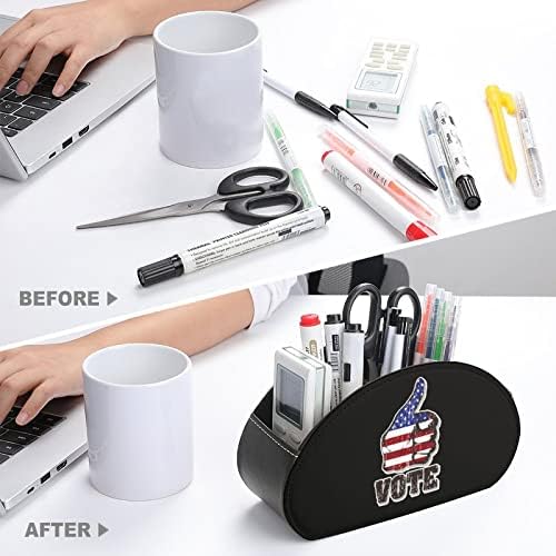 American Vote Flag Remote Control titular com 5 compartimentos TV Remote Organizer Box Storage Container para controladores