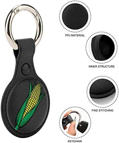 Caso de proteção de milho na cobiça compatível com airtag com o chaves do localizador anti-perdido do anel-perdão para o colar da carteira