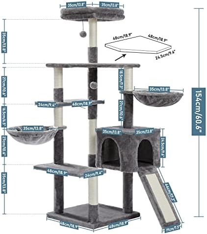 Zyzmh Wood Salbing Tree Cat Toy Jumping Diverty Posts Postagens de arranhões Solid Salb Frame Pet Supplies Products