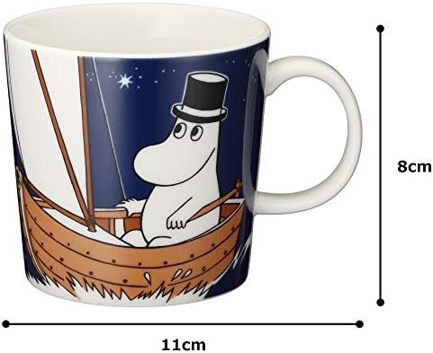 Arábia Moomin caneca, papai, azul profundo, 0,3L