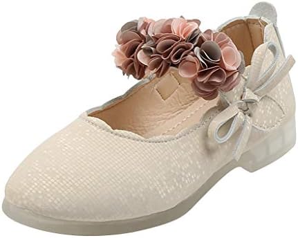 Sapatos de menina de flor de criança criança não deslizam macio Mary Jane Sapatos Princesa Sapatos de dança Sapatos de dança para a festa Casamento