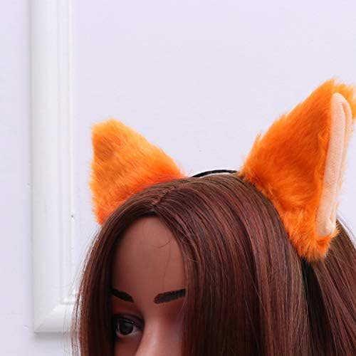 Lurrose Fox Ears Bandada de cabeça fofa orelhas de animais bandos de cabelo para crianças garotas festas de aniversário feminino