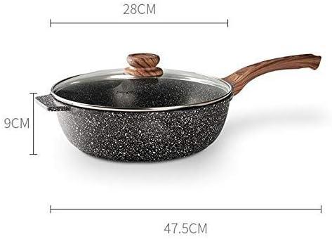Cujux Ceramic Pan com revestimento antiaderente natural | Cozinhe sem esforço, fogões elétricos e de propano sem, cádmio, chumbo