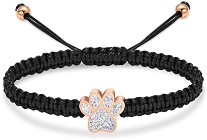 Pulseira de cremação Constantlife para animais de estimação - Pata -pata de cachorro Pingente Bangle