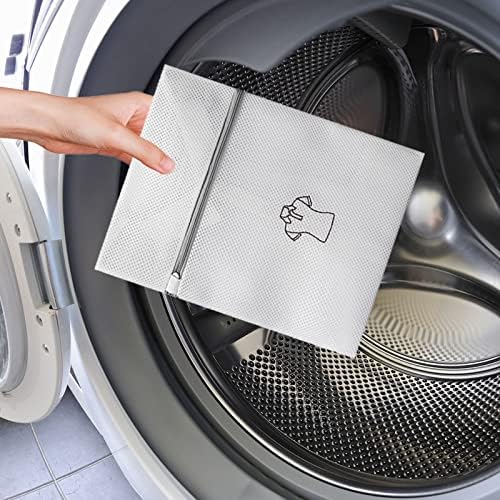 Bolsas de lavanderia de malha fina durável para delicados com zíper premium de armazenamento de deslocamento Organizar