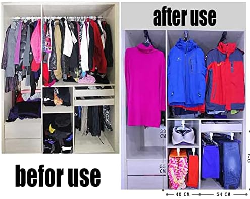 Rail de roupas extensíveis com 2 pista deslizante, retirar o rack de roupas de guarda -roupa do armário, rack de organizador de armários