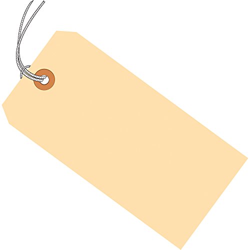 Tags de remessa aviditi com fio, 5 1/4 L x 2 5/8''W 1000-Pack | Tag e etiquetas reforçadas de Manila para embalagem, movimentação