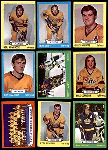 1973-74 Topps Los Angeles Kings perto da equipe Set Los Angeles Kings - Hockey GD+ Kings - Hóquei