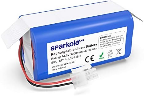 Sparkole 2600mAh Bateria de substituição de íons de lítio para Ilife A4S, A4, A4S Pro, A6, A9, V7, V7S, V7S Pro, 14,4V