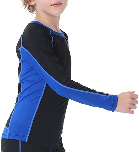 Tops térmicos doomiva para meninos de manga longa sub -camisetas atléticas esportes Baselayer Roupa Quarta quente