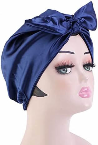 Caps Headwear para mulheres Beanias Mulheres Muslim Turbow Hatbow Hair Bonnet Cabeça Lenço Capinho Tampa Capés para Men Capinho de Vigilantes