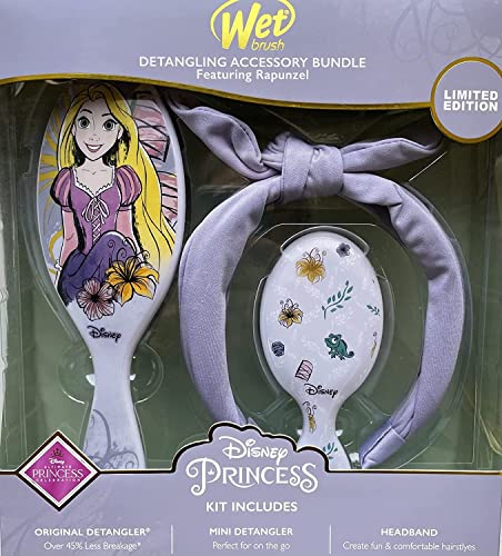 Brush Wet Disney Princess Collection Edição limitada edição original Praço de pacote de acessórios para todos os tipos