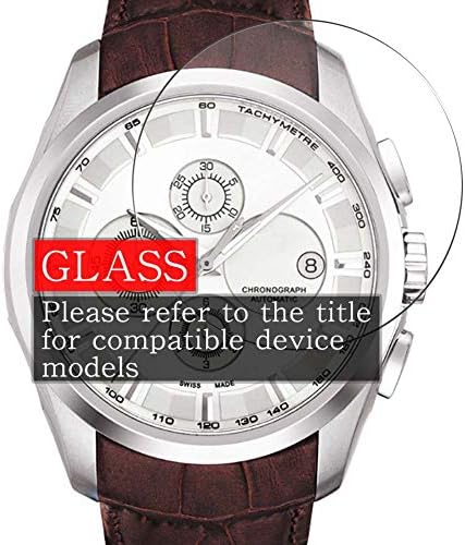 Syny [3 pacote] Protetor de tela de vidro temperado, compatível com H. Moser H. Moser 3804-1201 9H Film SmartWatch Smart Watch Protectors
