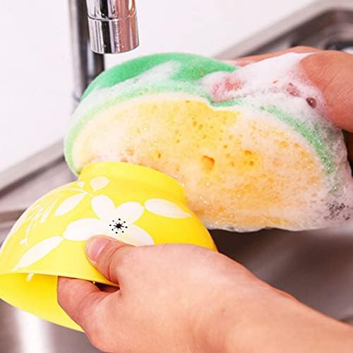Limpeza de prato esponjas de frutas fofas de cozinha espessada esponja de lenços multifuncionais de descontaminação