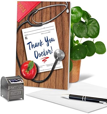 Nobleworks - 1 Cartão de agradecimento pelos profissionais de saúde - obrigado e gratidão por hospitais, médicos,