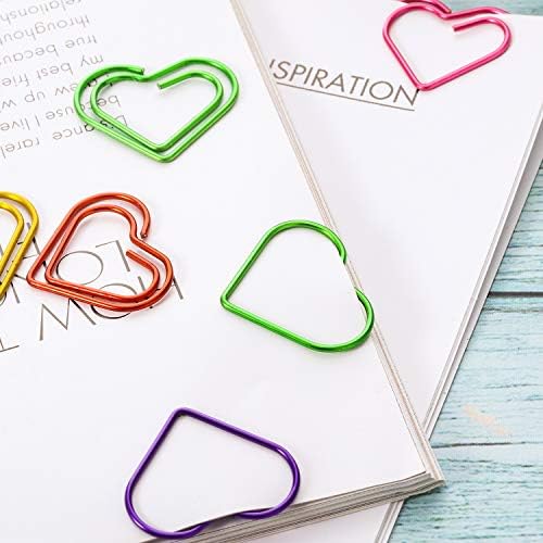 105 peças Multicolor Paperclips Clipes de papel de metal para material de escritório escolar