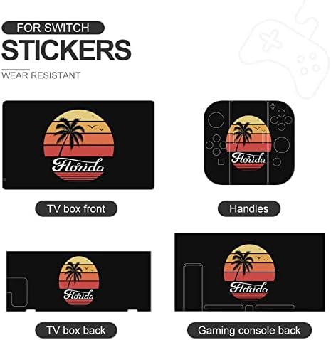 Florida Palm Sunset Pattern Pattern Skin Skin Skin Skin Skins Protetive Skins para Switch